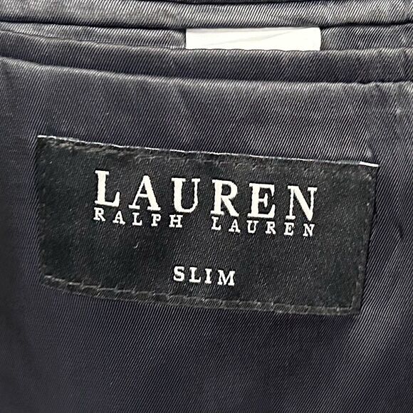 LRL Ralph Lauren 40R Sport Coat Wool Blend Black Knit Two Button Double Vented - Picture 3 of 8